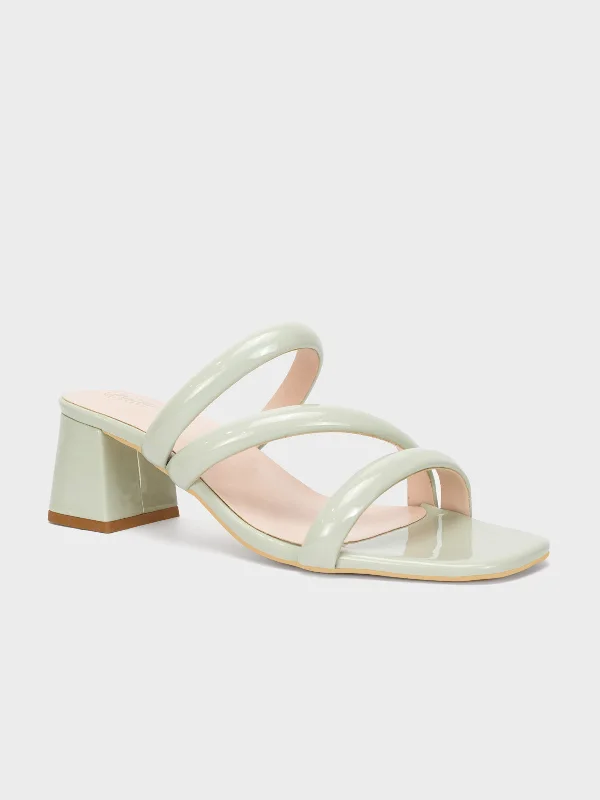 Womens "NEREUS" Patent Casual Sandals