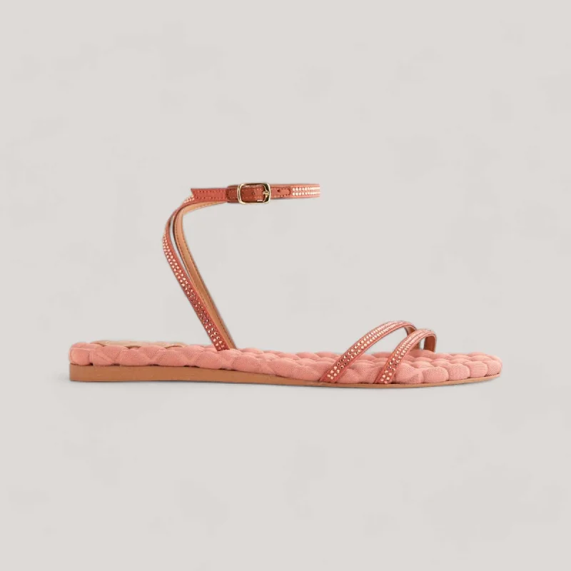 FAYE | Antique Rosé Crystal - Sandals