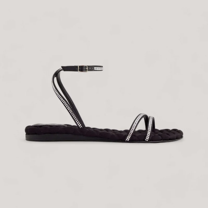 FAYE | Black Crystal - Sandals