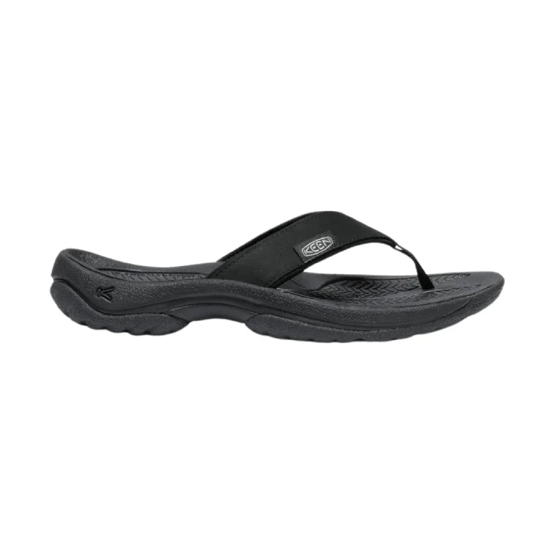 KEEN Women's Kona Leather Flip Flop - Black/Vapor