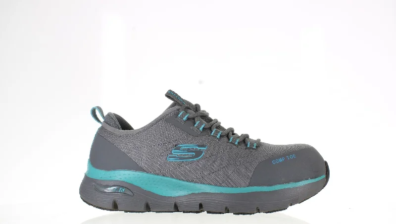 Skechers Grey Womens Work & Safety Sz 7.5