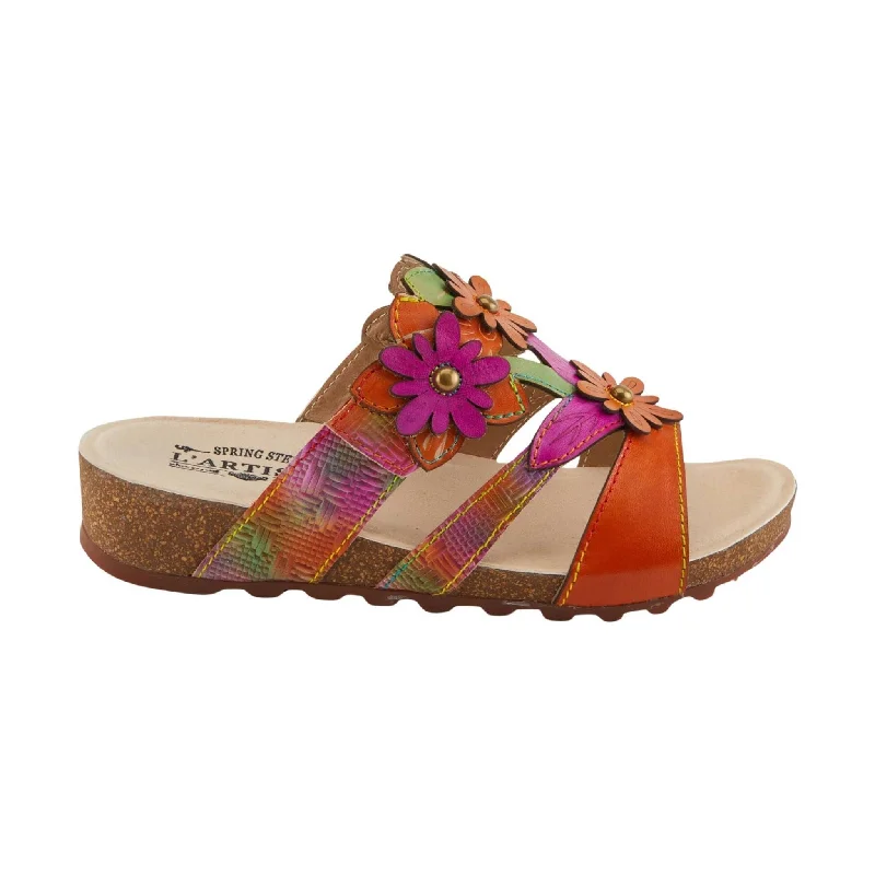 Spring Step L'artiste Women's Lavonda Sandals - Orange Multi