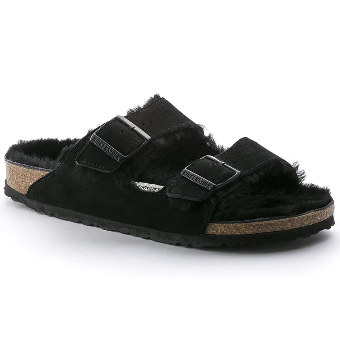 Womens Birkenstock Arizona Shearling Black