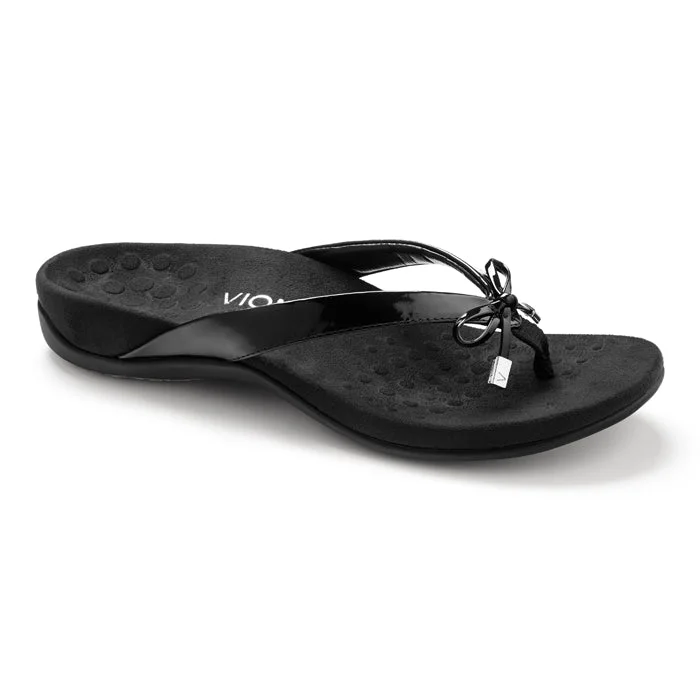 Womens Vionic Bella Toe Post Sandal Black