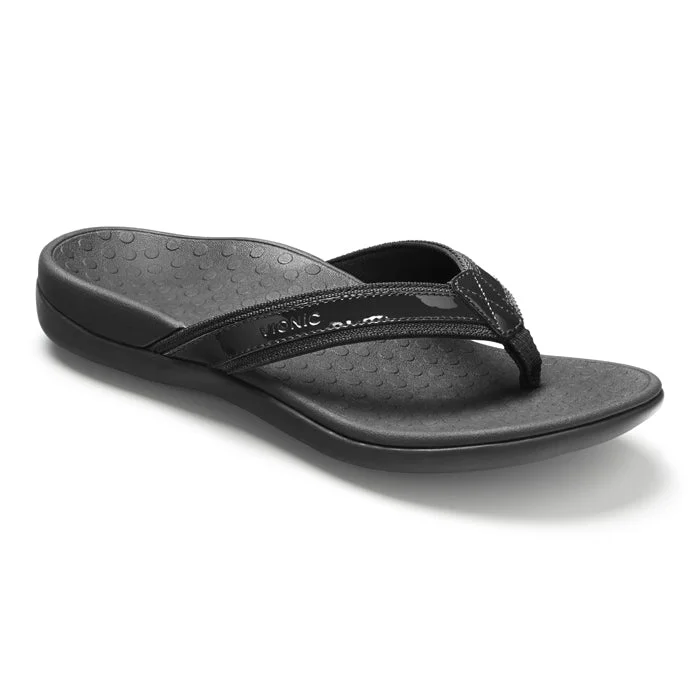 Womens Vionic Tide II Toe Post Sandal Black